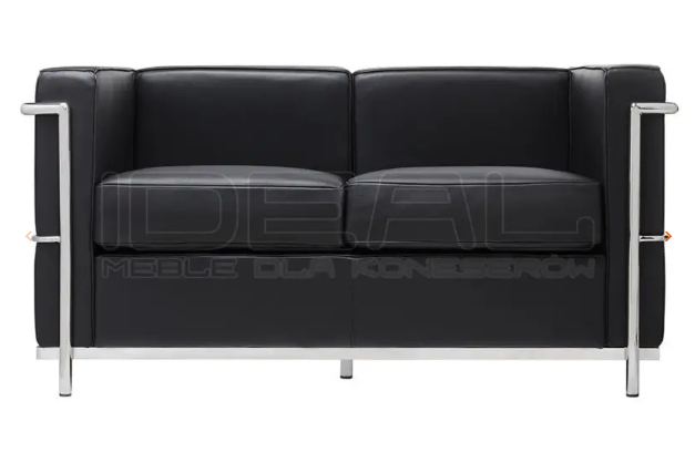 Czarna designerska sofa do biura